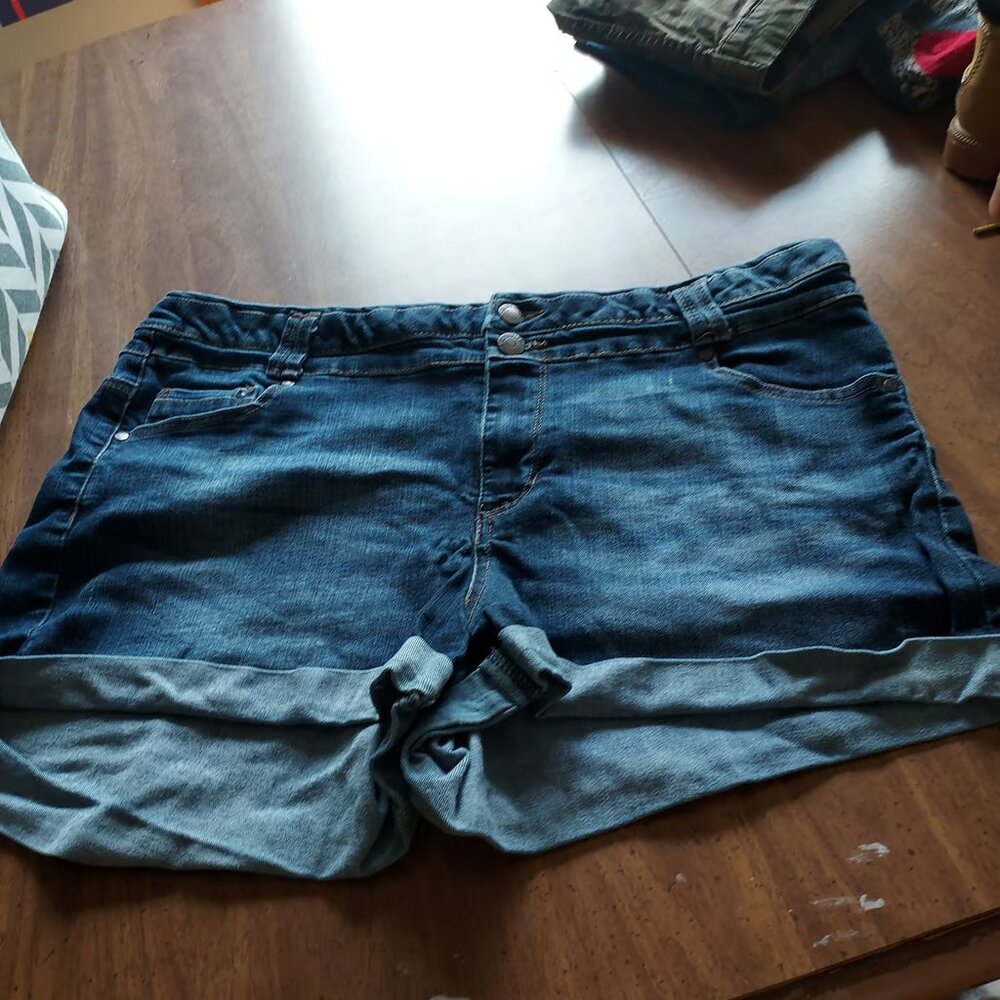 Blue Spice size 15 Jean Shorts